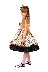 Image showing Attractive little girl in a dress