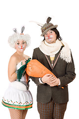 Image showing Portrait of a funny couple