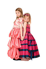 Image showing Two beautiful little girls