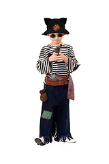 Image showing Little boy dressed as a pirate