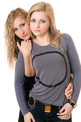 Image showing Portrait of two sexy young women