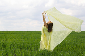 Image showing Nice girl dancing