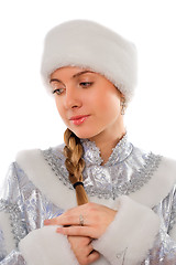 Image showing Portrait of a nice Snow Maiden
