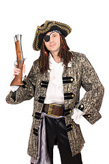 Image showing man in a pirate costume