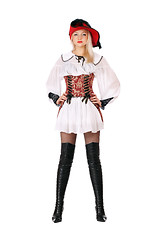 Image showing attractive blonde dressed as pirates