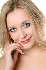 Image showing beautiful smiling blond woman