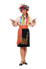 Image showing woman in the Ukrainian national clothes