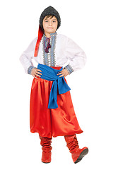 Image showing Boy in the Ukrainian national costume