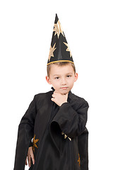 Image showing boy dressed as astrologer