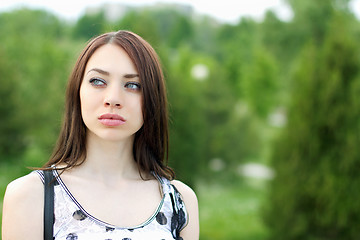 Image showing portrait of a beautiful young woman