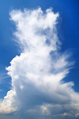 Image showing Beautiful blue sky with clouds background
