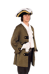 Image showing Portrait of young man in a historical costume