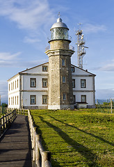 Image showing Beautiful lighthouse in Asturias in northern Spain Bay of Biscay