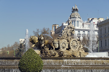 Image showing Cibeles Fountain in Madrid