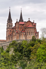 Image showing Covadonga sanctuary, Asturias, Spain 