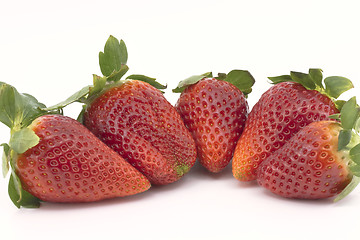 Image showing strawberries group