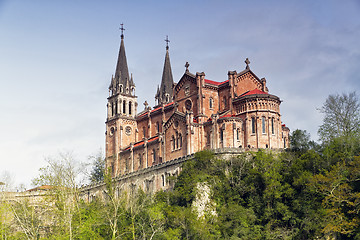 Image showing Covadonga sanctuary, Asturias, Spain 