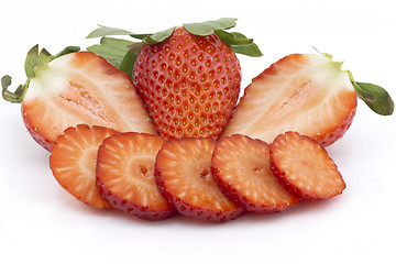 Image showing strawberries group