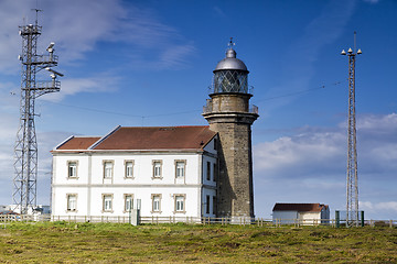 Image showing Beautiful lighthouse in Asturias in northern Spain Bay of Biscay