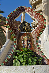 Image showing fountain at Parc Guell 