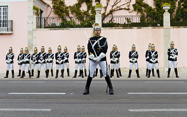 Image showing Presidential Guard Lisbon - Portugal