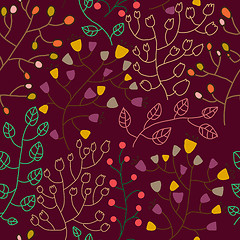 Image showing Foral seamless pattern in vector