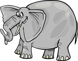 Image showing elephant cartoon illustration