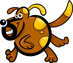 Image showing cartoon running dog or puppy