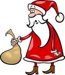 Image showing santa claus cartoon christmas illustration