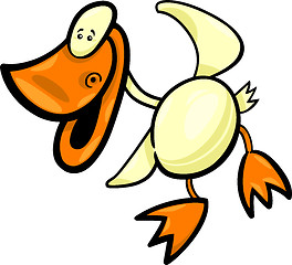 Image showing cartoon duck or duckling