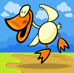 Image showing cartoon duck or duckling