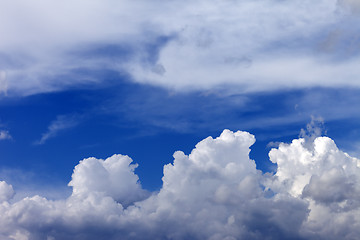 Image showing Blue sky with clouds