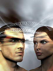 Image showing Binary man and woman