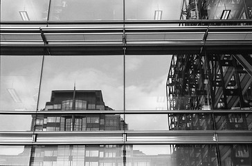 Image showing Architecture Reflected in Windows in London