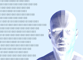 Image showing 3d model of binary man