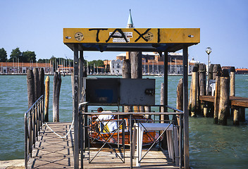 Image showing Canal boat taxi