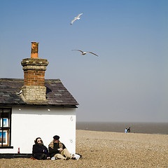 Image showing Beach cottage on the Aldeburgh coast