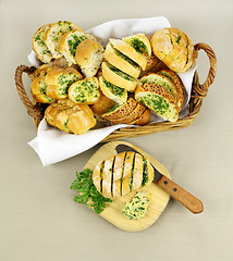 Image showing Garlic And Herb Bread