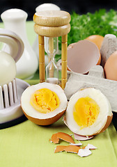 Image showing Cracked Boiled Egg