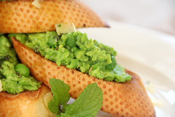 Image showing Green Pea Baguette