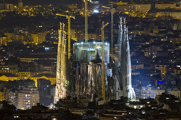 Image showing Sagrada Familia Barcelona Spain