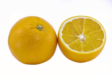 Image showing Fresh oranges isolated on white