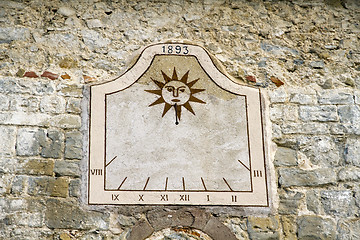 Image showing ancient sundial