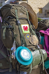 Image showing The Pilgrim's backpack