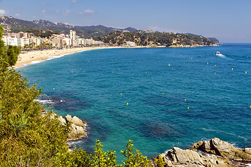 Image showing Lloret de Mar beach 
