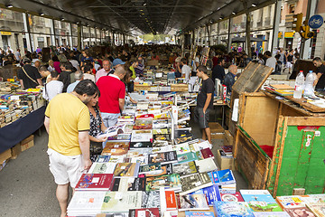 Image showing book san antonio market Barcelona Spain