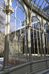 Image showing Cristal Palace in the Retiro Park, Madrid