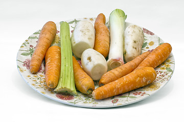 Image showing fresh vegetable in plate