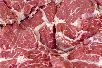 Image showing raw casserole beef steak 