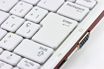 Image showing computer keyboard close-up 